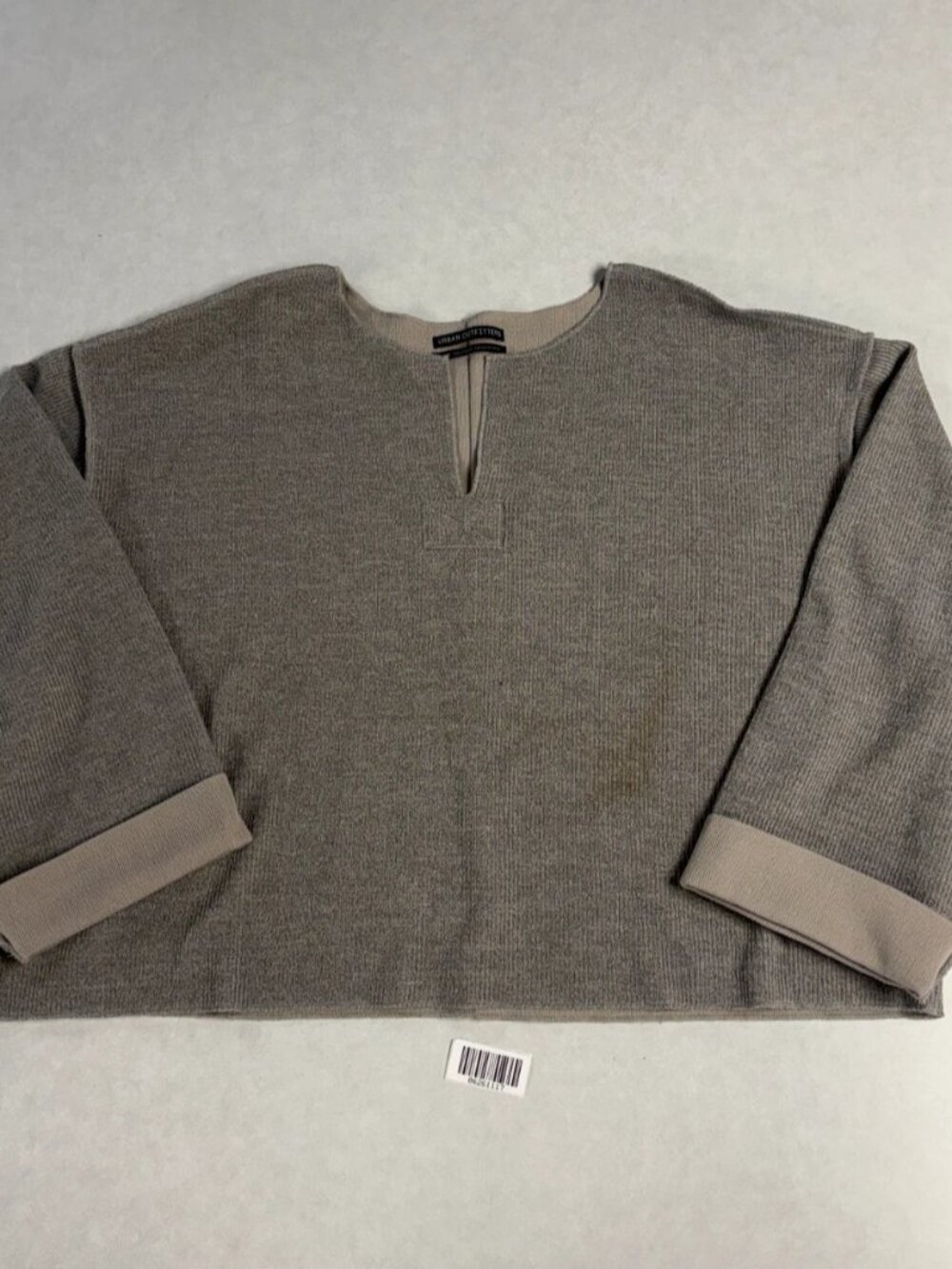 Urban Outfitters Womens Sweater Split Neck Oversized Drop Shoulder Size M
